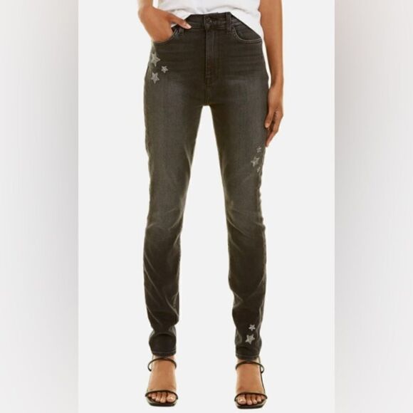 7 for All Mankind | Moore Star Embroidered Skinny Leg Jean | 29 - Picture 2 of 6